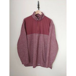 IZOD Men's Saltwater Classics 1/4 Zip Relaxed Pullover Sweater Sweatshirt